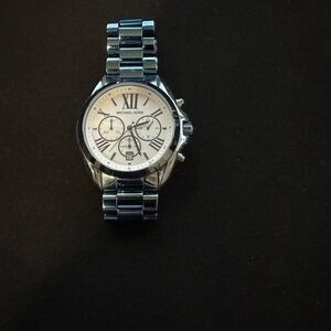 Michael Kors Silver Dial with Blue Bracelet Watch